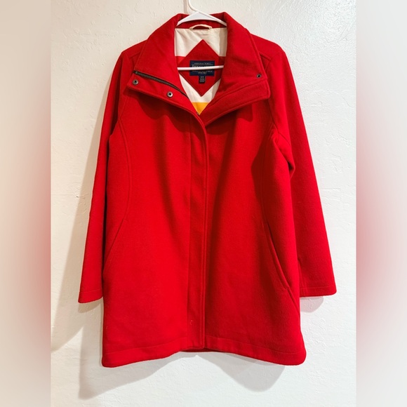 Pendleton Red Women’s Wool Blend Zip Up Coat Jacket  Size M - Picture 2 of 11